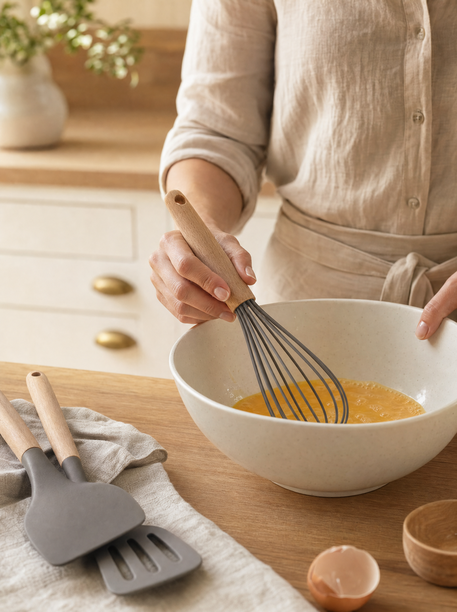 Juego de 19 utensilios de cocina de silicona antiadherente