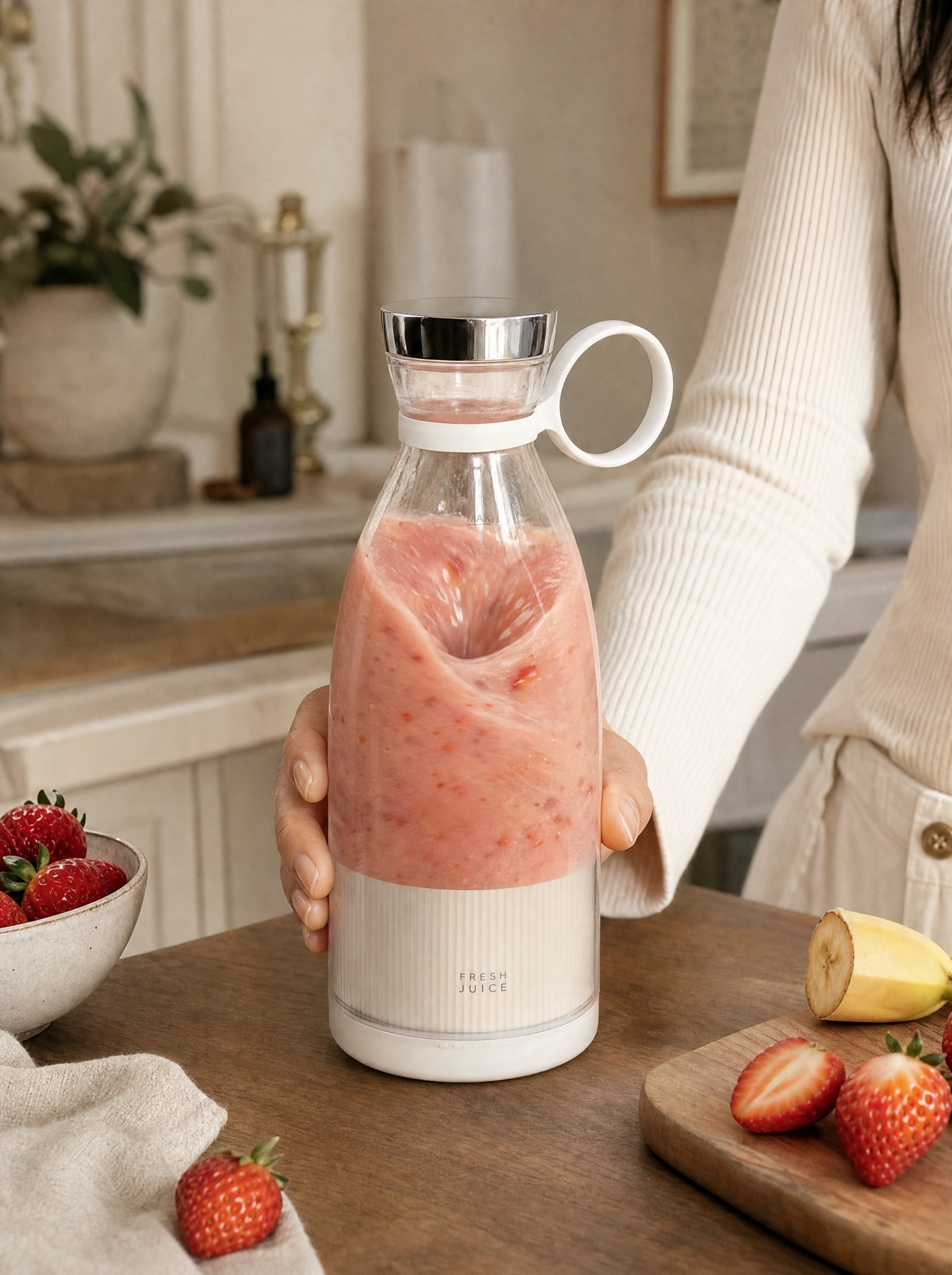 Mini Batidora Portátil USB Recargable 350 ml