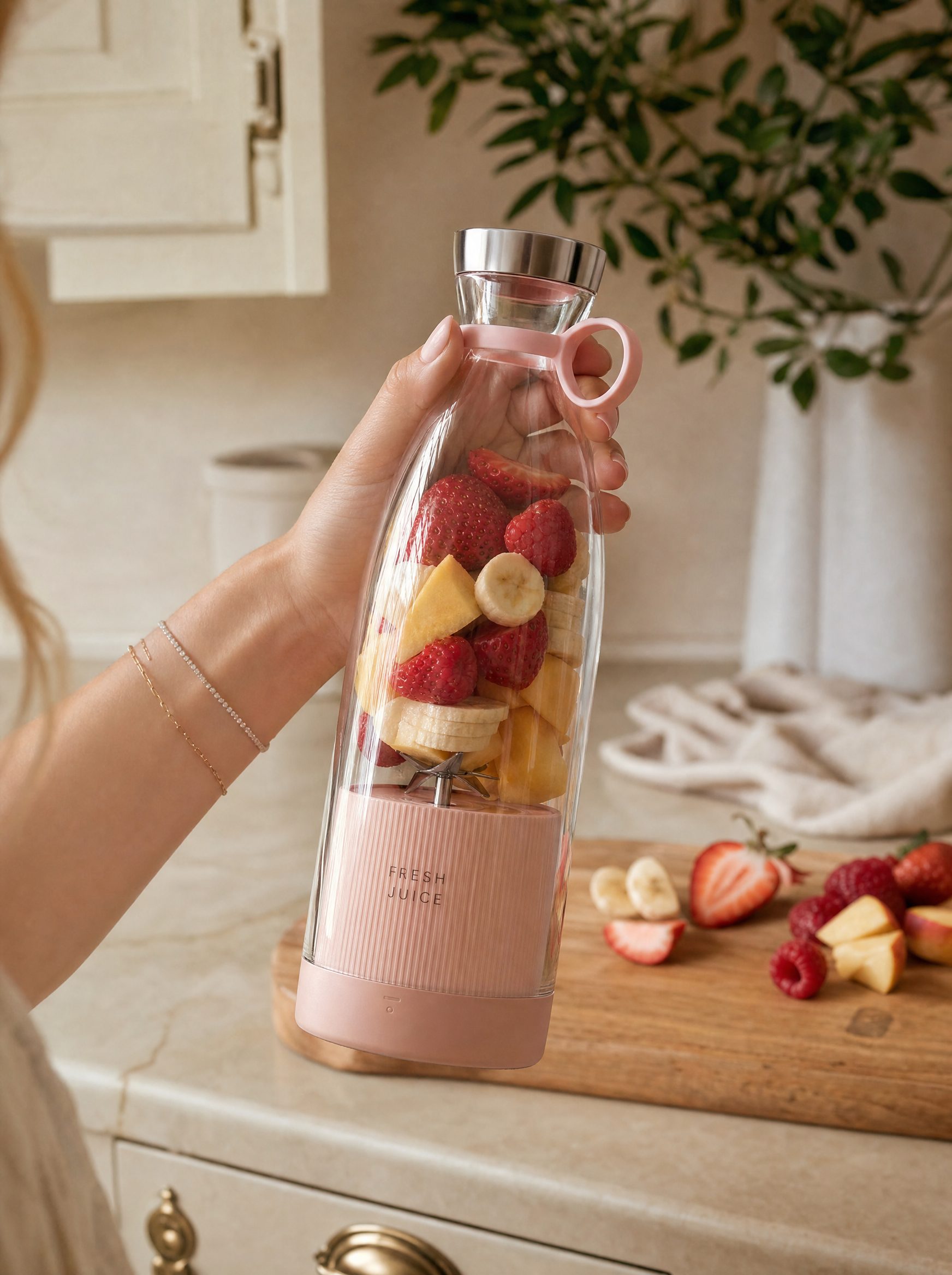 Mini Batidora Portátil USB Recargable 350 ml
